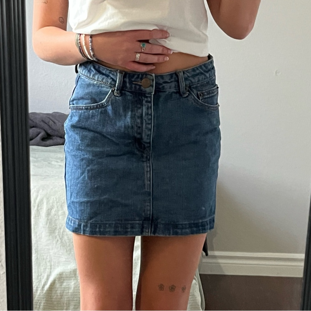 Denim Mini Skirt